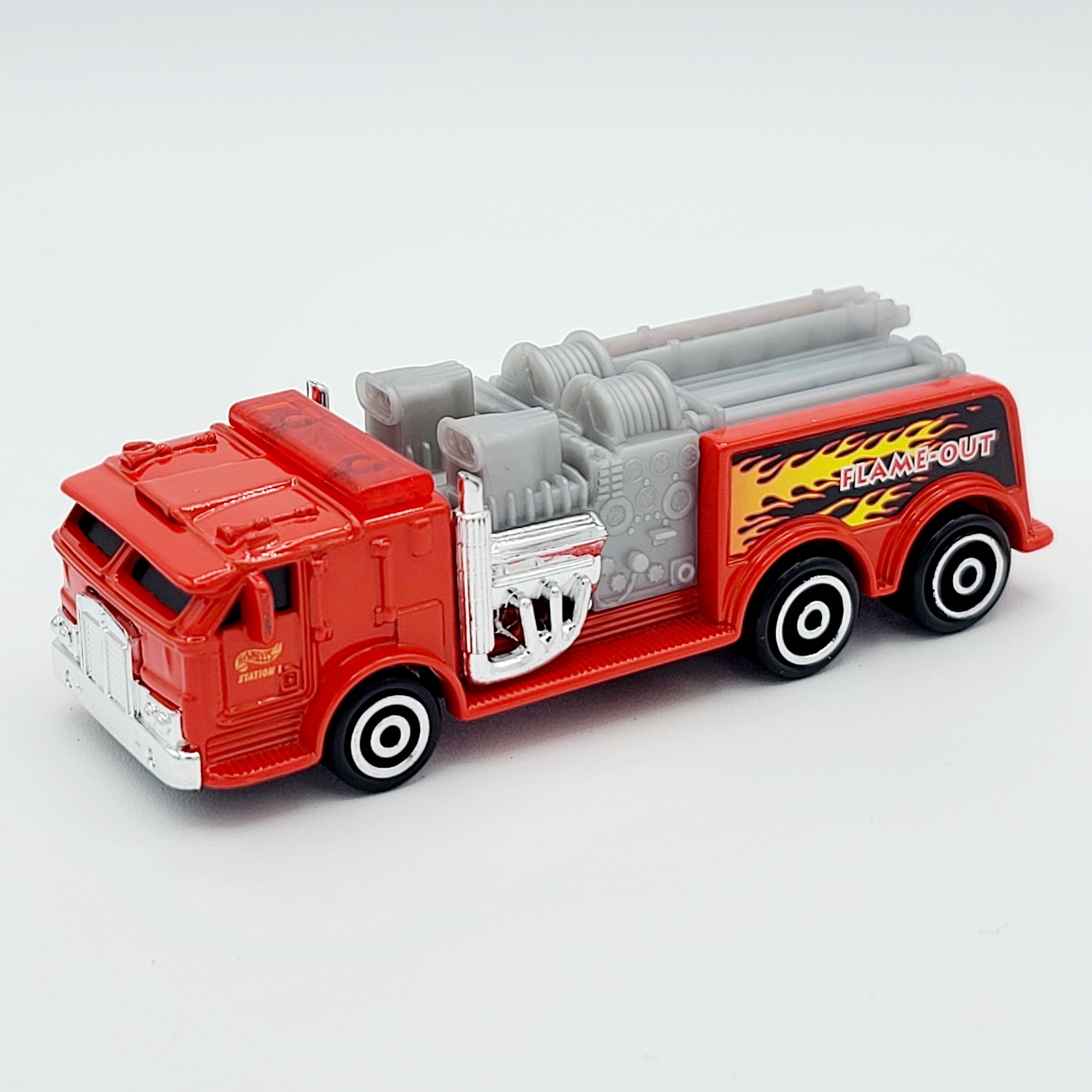 Hot Wheels Fire Engine Hauler "Flame Out", 1:64-1:43 (1998 HW Haulers)